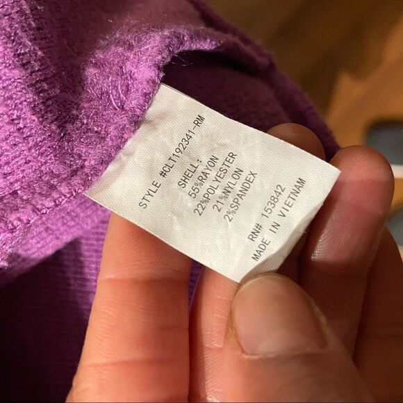 Funnel Neck Ribbed Knit Sweater - Picture 4 of 12